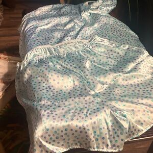 Polka Dot Satin Sleepwear Set